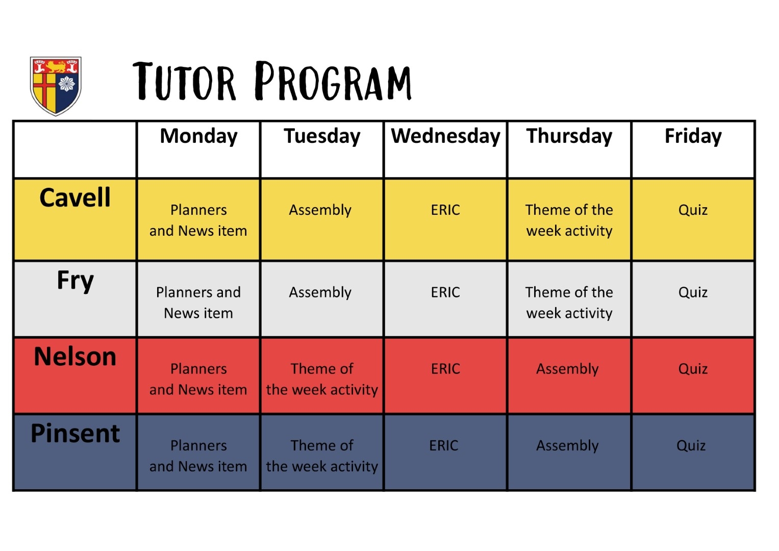 Weekly form activity (Large)